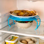 Homekiv  Microwave Layered Steamer Tray Rack Double-Layer
