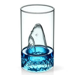 Homekiv – Transparent Double-Layer Shark Glass Cup  Heat-Resistant Drinkware