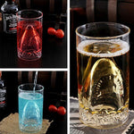 Homekiv – Transparent Double-Layer Shark Glass Cup  Heat-Resistant Drinkware