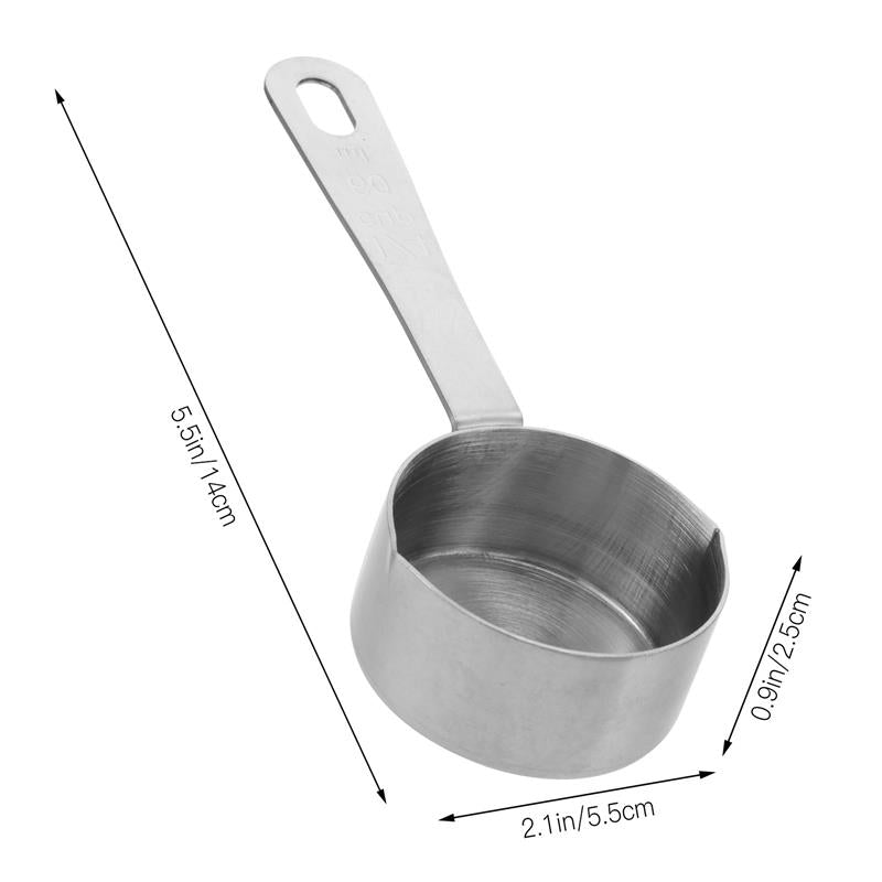 Homekiv Silver Gray Baking Measuring Spoons Set