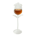 Homekiv – Fancy Rose Flower Red Wine Goblet 100ml  Cocktail & Bar Glass