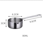 Homekiv Silver Gray Baking Measuring Spoons Set