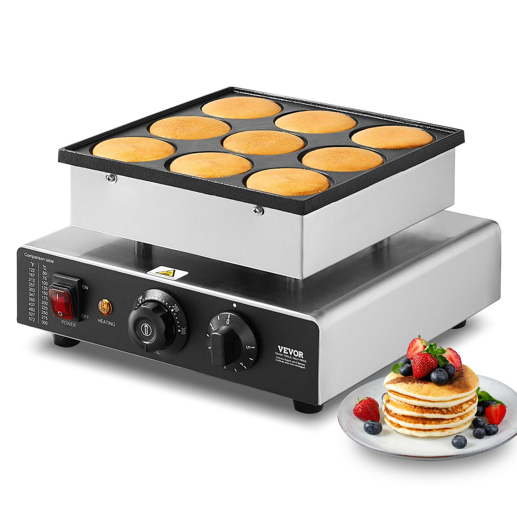 Homekiv 9PCS Dutch Pancake & Dorayaki Maker (850W)