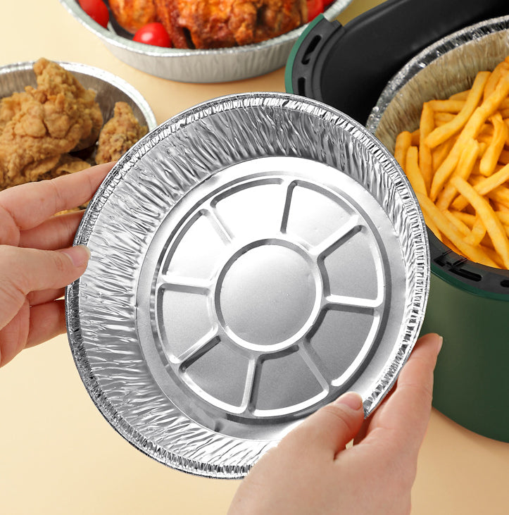 Homekiv – Air Fryer Special Tin Foil Tray Non-Stick Disposable Aluminum Liner for Easy Cooking