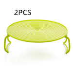 Homekiv  Microwave Layered Steamer Tray Rack Double-Layer